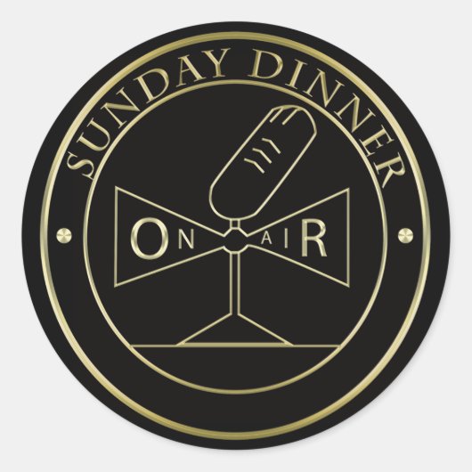 Zondag diner sticker BK (Voorkant)