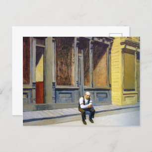 zondag Edward Hopper Briefkaart