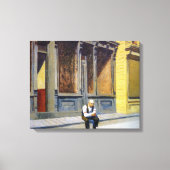 zondag | Edward Hopper | Canvas Afdruk (Voorkant)
