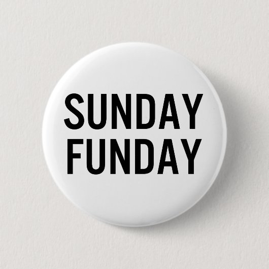 Zondag Fun Button (Voorkant)