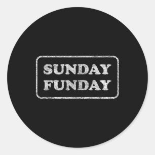 Zondag Funday Brunch Voetbal Sport Bbq Ronde Sticker