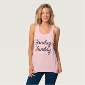 Zondag Funday debiet vrouwentank Tanktop (Volledige Voorkant)