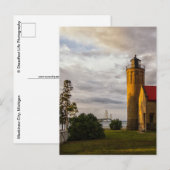 Zondag in de stad Mackinaw Briefkaart (Voorkant / Achterkant)