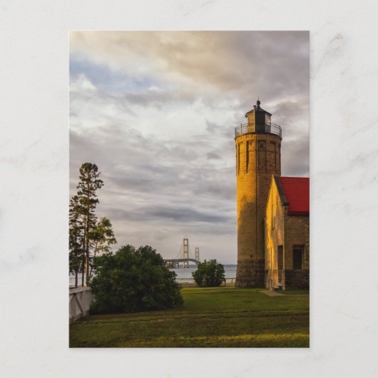 Zondag in de stad Mackinaw Briefkaart (Voorkant)