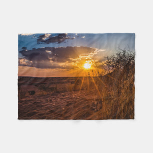 Zondag in de woestijn van Kalahari, Namibië Fleece Deken