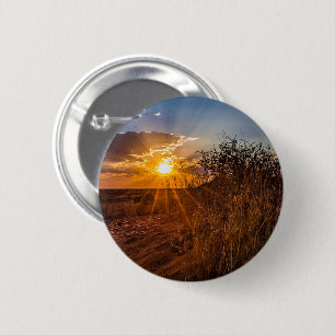 Zondag in de woestijn van Kalahari, Namibië Ronde Button 5,7 Cm