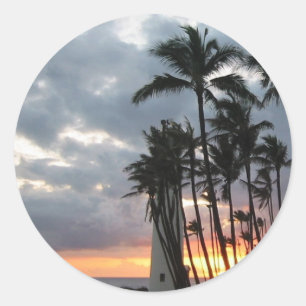 Zondag in Hawaï Ronde Sticker