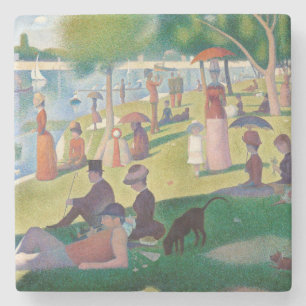 Zondag in La Grande Jatte Seurat Painting Stenen Onderzetter