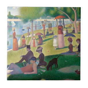 Zondag in La Grande Jatte Seurat Painting Tegeltje