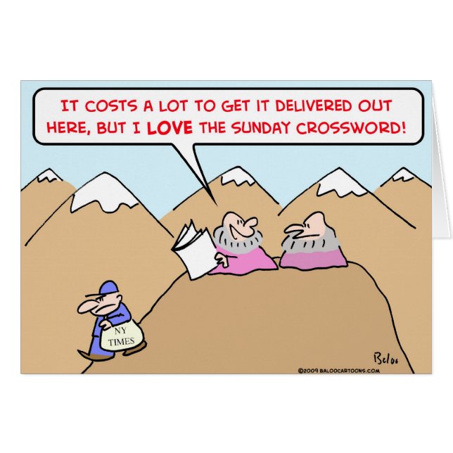 zondag kruiswoordje (Voorkant Horizontaal)