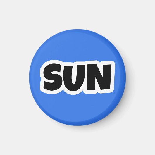 zondag magneet (Voorkant)