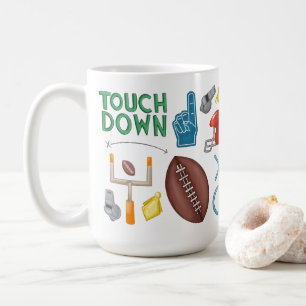 Zondag ochtend voetbalbeker Game Day Touchdown Bek Koffiemok