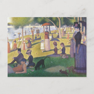 Zondag om 12.00 uur in La Grande Jatte Briefkaart