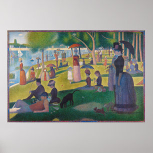 Zondag om 12.00 uur op het eiland La Grande Jatte Poster