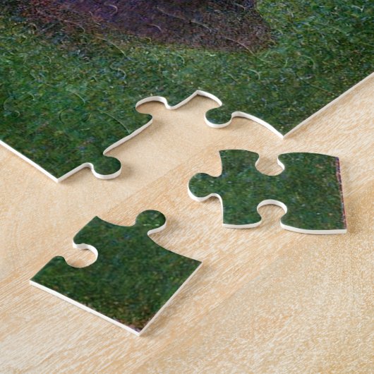 Zondag om 12.00 uur Seurat Neo Impressionist Paint Legpuzzel (Zijkant)
