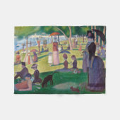 Zondag om 12.00 uur te La Grande Jatte, Seurat Fleece Deken (Voorkant (Horizontaal))