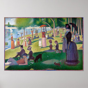 Zondag om 12.00 uur te La Grande Jatte, Seurat Poster
