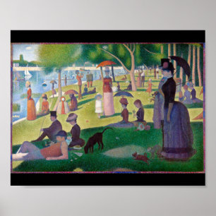 Zondag om 12.00 uur te La Grande Jatte, Seurat Poster