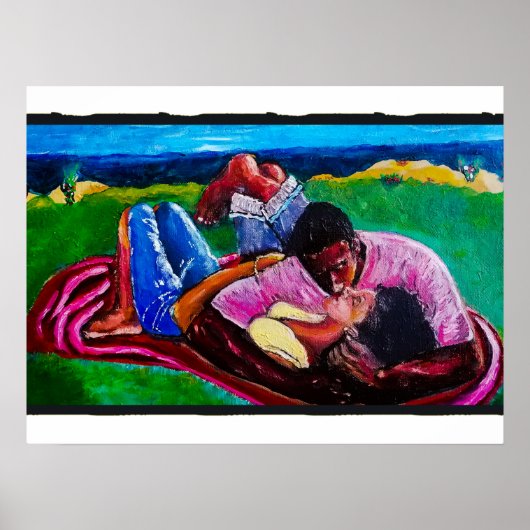 Zondag op het strand poster (Voorkant)