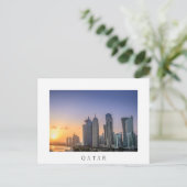 Zondag over de stad Doha, Qatar Briefkaart (Staand voorkant)