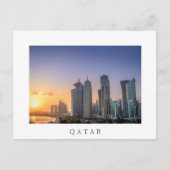 Zondag over de stad Doha, Qatar Briefkaart (Voorkant)