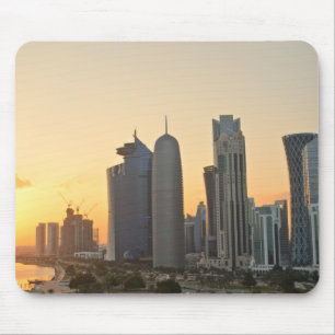 Zondag over Doha, Qatar mousepad Muismat