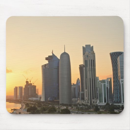 Zondag over Doha, Qatar mousepad Muismat (Voorkant)