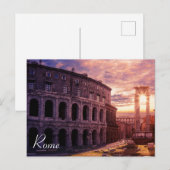 Zondag over het Colosseum van Rome in Rome Briefkaart (Voorkant / Achterkant)