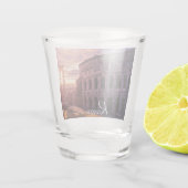 Zondag over het Colosseum van Rome in Rome Shot Glas (Achterkant)