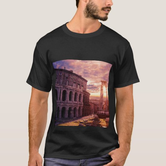 Zondag over het Colosseum van Rome in Rome T-shirt (Voorkant)