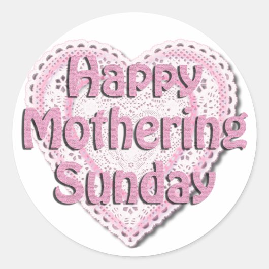 Zondag Ronde Sticker (Voorkant)