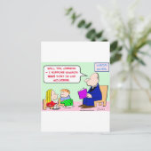 zondag school samson wolverine briefkaart (Staand voorkant)