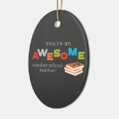 Zondag schoolleraar — Geweldige Keramisch Ornament (Links)