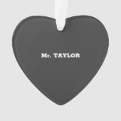 Zondag schoolleraar — Geweldige Ornament (achterkant)