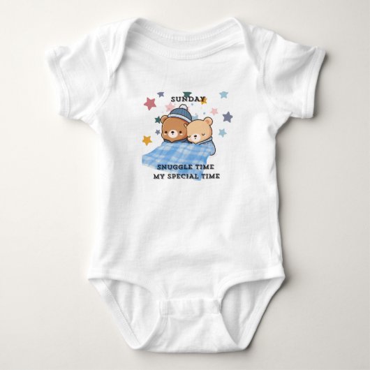 Zondag Snuggle Time T-shirt (Voorkant)