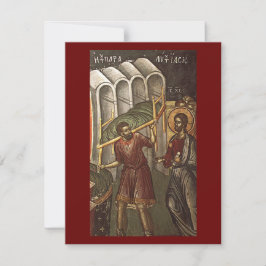 Zondag van de paralytische gebedskaart feestdagenkaart