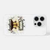 Zondag verandert Alles Christelijk telefoonhoesje iPhone Hoesje (Achterkant horizontaal)