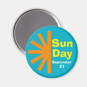 Zondag voor zonne-energie magneet (Voorkant / Achterkant)