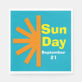 Zondag voor zonne-energie servet