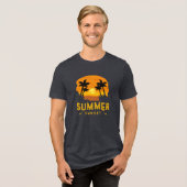 Zondag zomer Tri-Blend shirt (Voorkant volledig)