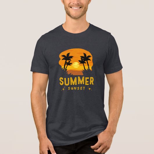 Zondag zomer Tri-Blend shirt (Voorkant)
