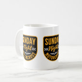 Zondagavond motorcross mok (Voorkant links)