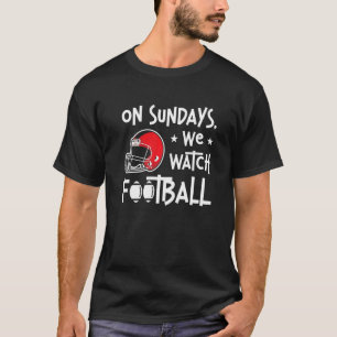 Zondagen Kijken We American Football Lineman Aanva T-shirt