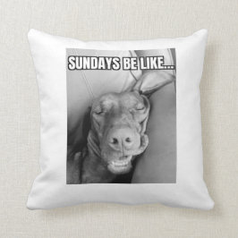 Zondagen zijn als Vizsla Pillow Kussen