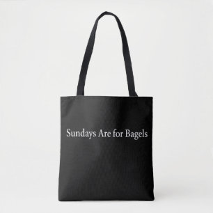 Zondagen zijn voor Bagels Boodschappentas Schatt Draagtas