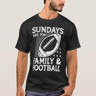 Zondagen zijn voor Familie en American Football Sp T-shirt