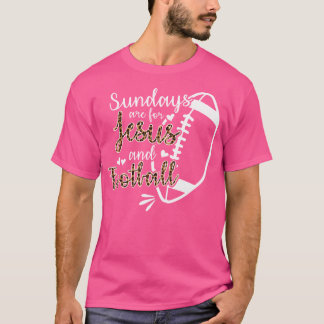 Zondagen zijn voor Jezus en Football T-shirt
