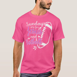 Zondagen zijn voor Jezus en Football T-shirt