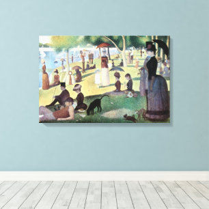 Zondagmiddag, Island La Grande Jatte door Seurat Canvas Afdruk