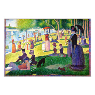 zondagmiddag op het eiland La Grande Jatte Foto Afdruk